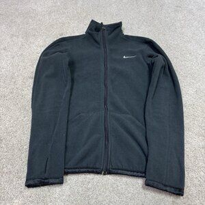 Nike Jacket Women’s Gray Fleece Long Sleeve Full Zip Size XS
